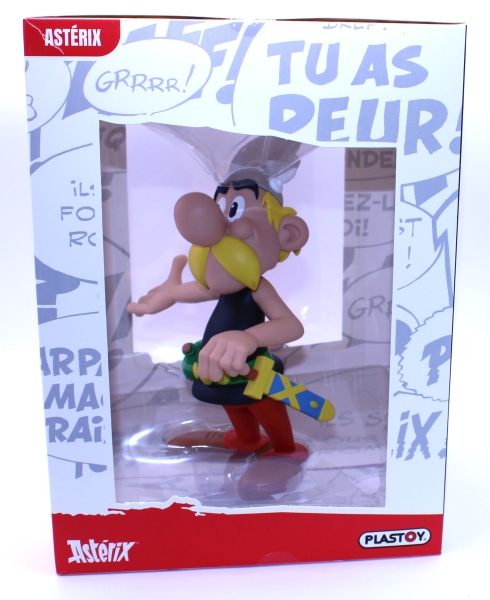 Asterix XL Figur (30 cm) aus Kunststoff, Motiv "Asterix mit offener Hand" von Plastoy